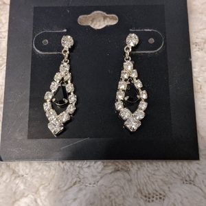 Rhinestone teardrop earrings